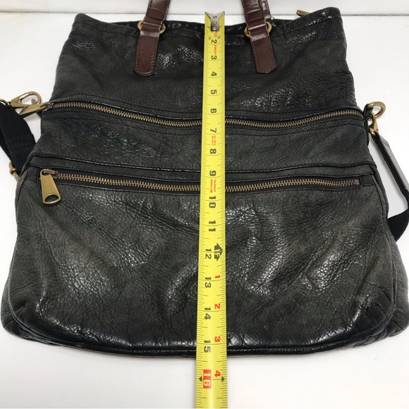 Fossil Leather Tote with Shoulder Strap - Picture 3 of 16